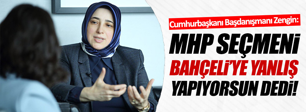 MHP seçmeni Bahçeli'ye yanlış yapıyorsun dedi!