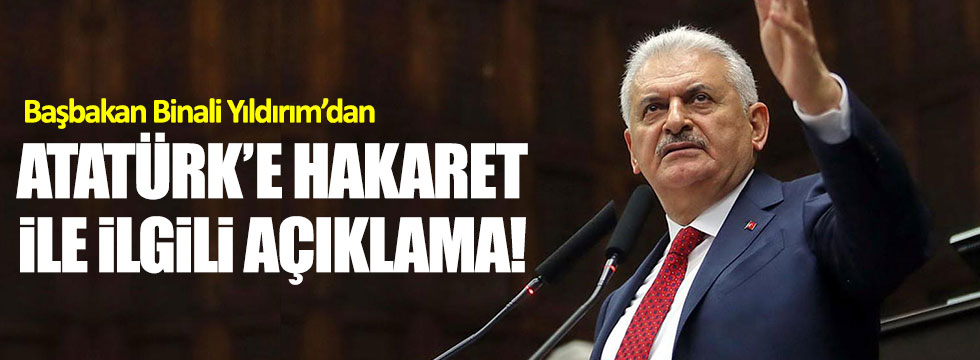 Yıldırım: "Atatürk'e yapılacak yakıştırmayı asla kabul etmeyiz!"