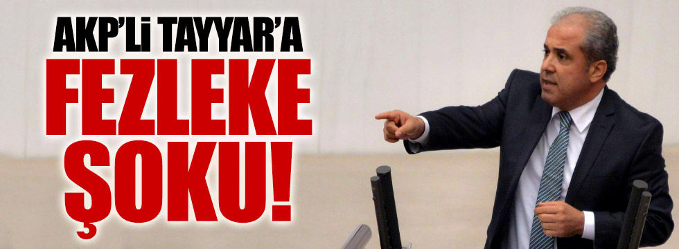 AKP'li Şamil Tayyar'a fezleke şoku