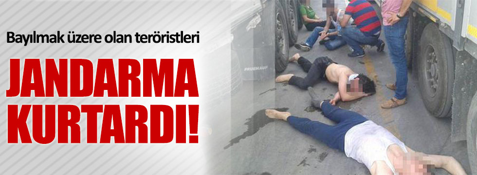 Edirne'de bayılmak üzere olan teröristler son anda kurtarıldı