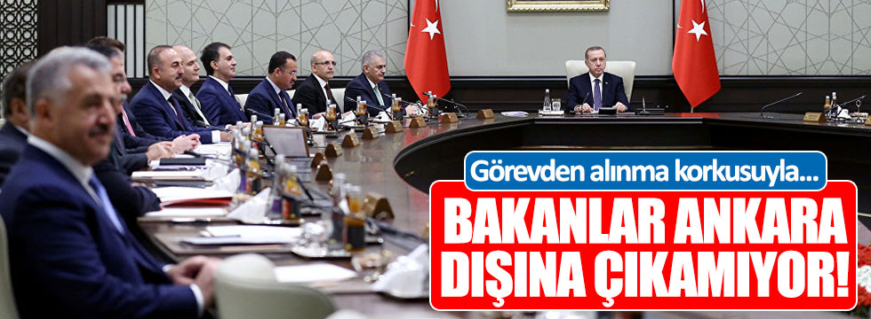 "Bakanlar görevden alınma korkusuyla Ankara'dan çıkamıyor..."
