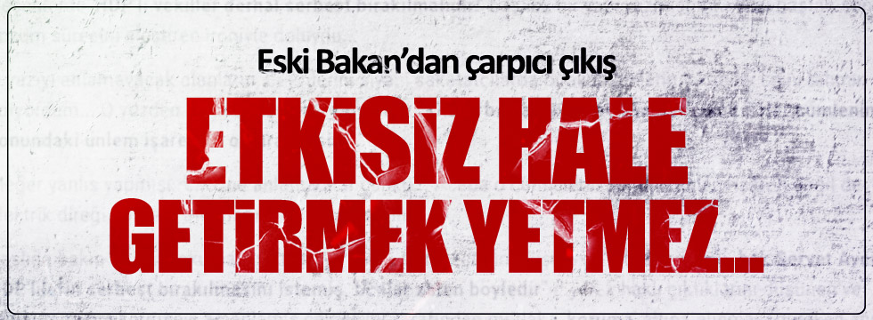 Saadettin Tantan'dan terör uyarısı
