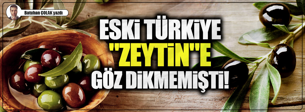 Eski Türkiye "Zeytin"e göz dikmemişti!