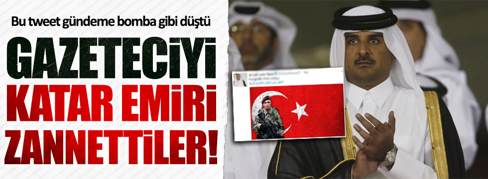 Türk basını gazeteciyi Katar Emiri sanırsa
