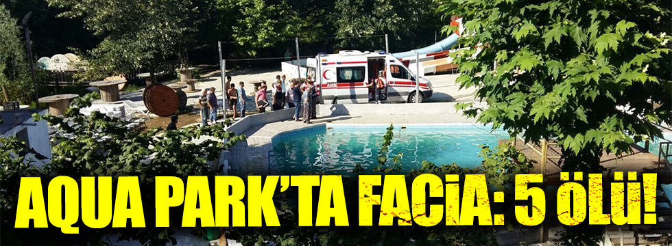 Aqua Park'ta facia: 5 ölü