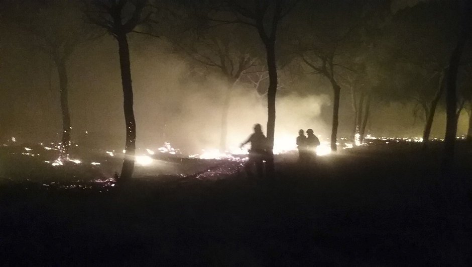 Yangın nedeniyle tatil köyleri boşaltıldı