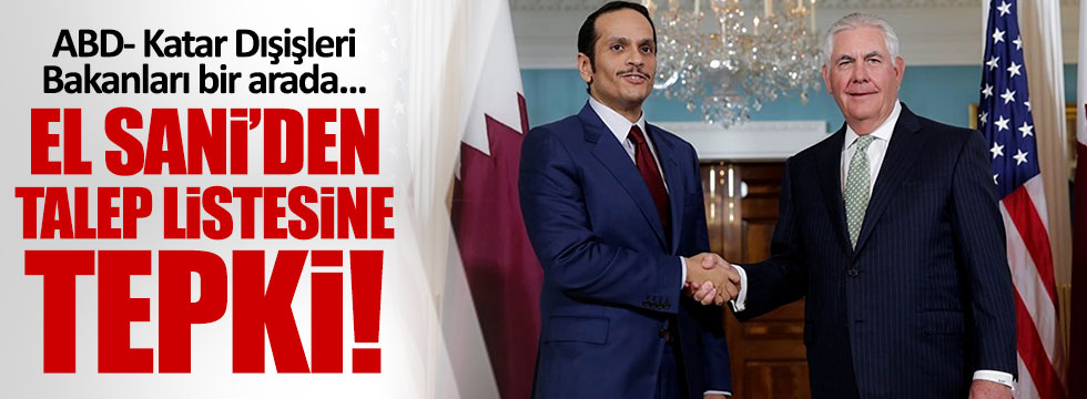 ABD - Katar Dışişleri Bakanları bir arada