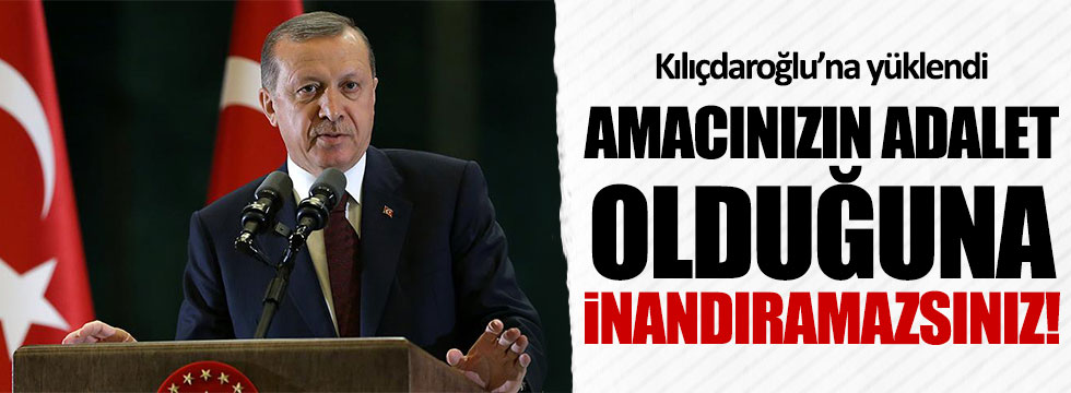Erdoğan, Kılıçdaroğlu'na yüklendi