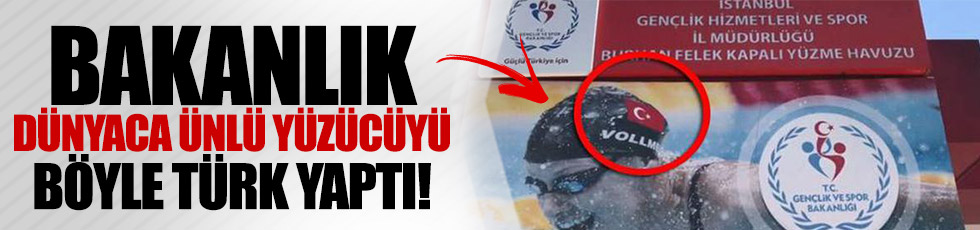Bakanlık Amerikalı yüzücüyü böyle 'Türk yaptı'