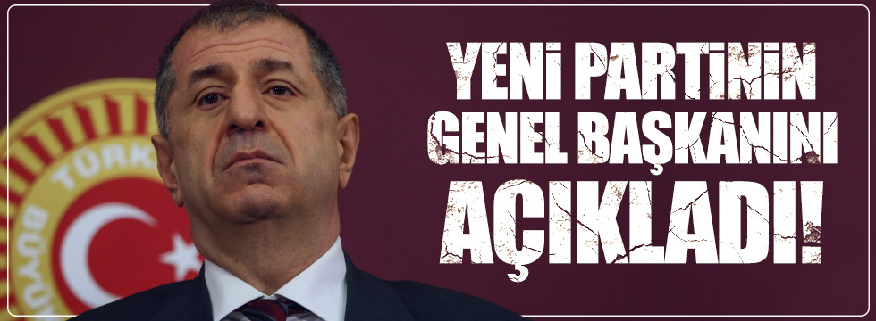 Ümit Özdağ yeni partinin genel başkanını açıkladı!