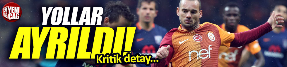 Wesley Sneijder Galatasaray'dan ayrıldı!