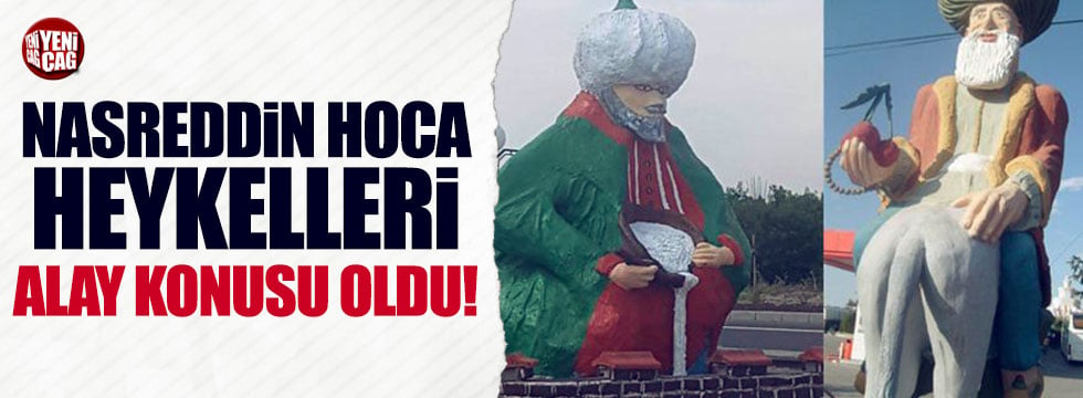 Tepki çeken Nasreddin Hoca heykeli