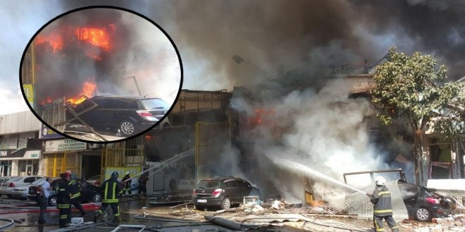 Samsun'da sanayi sitesinde patlama