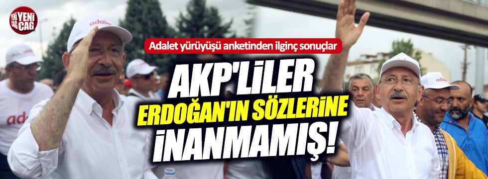 AKP'den yürüyüş anketi