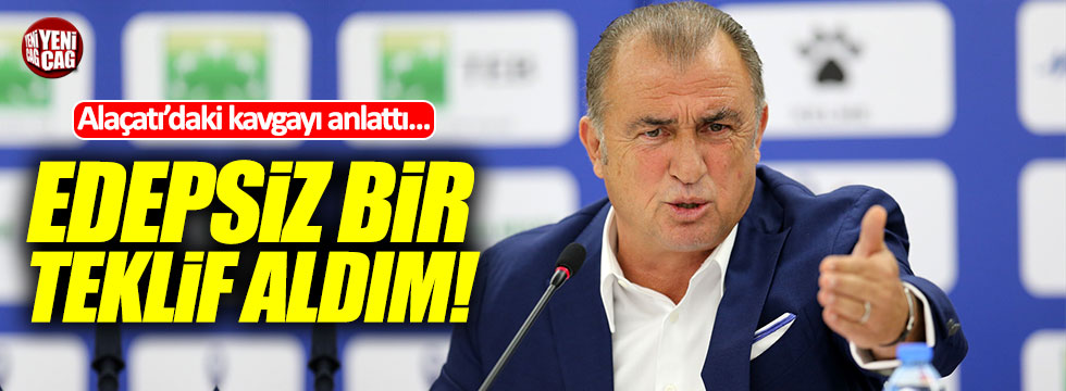 Türkiye Futbol Direktörü Fatih Terim basın toplantısı düzenliyor