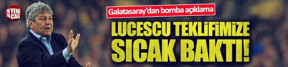 Galatasaraylı yönetici: Lucescu teklifimize sıcak baktı