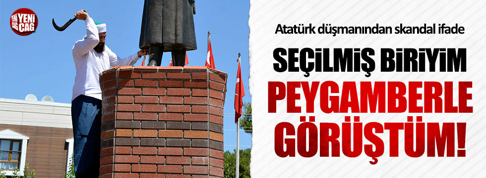 Atatürk heykeline saldıran şahıstan skandal ifade