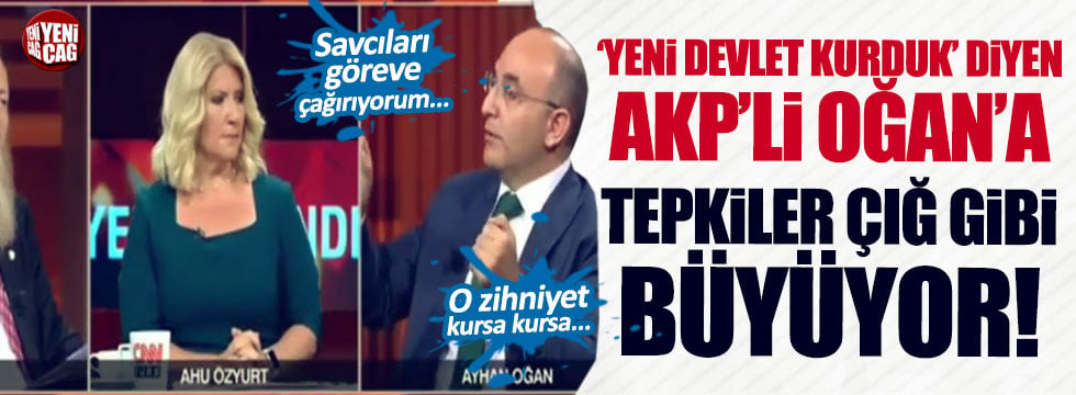 Ayhan Oğan’ın sözlerine tepki yağıyor