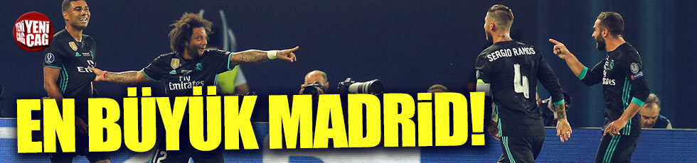 Süper Kupa'nın sahibi Real Madrid