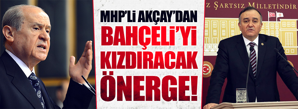 MHP Grup Başkanvekili Akçay'dan Bahçeli'yi kızdıracak önerge