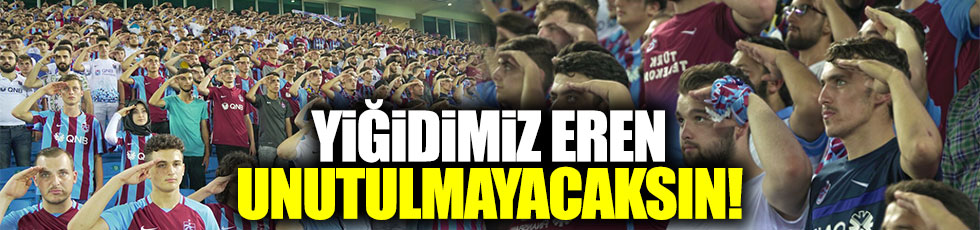 Trabzon'da tüm stat asker selamı verdi!