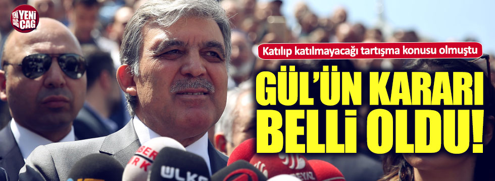 Abdullah Gül'den flaş AKP kararı