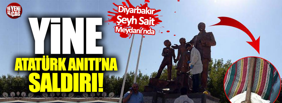 Yine Atatürk Anıtı'na saldırı!