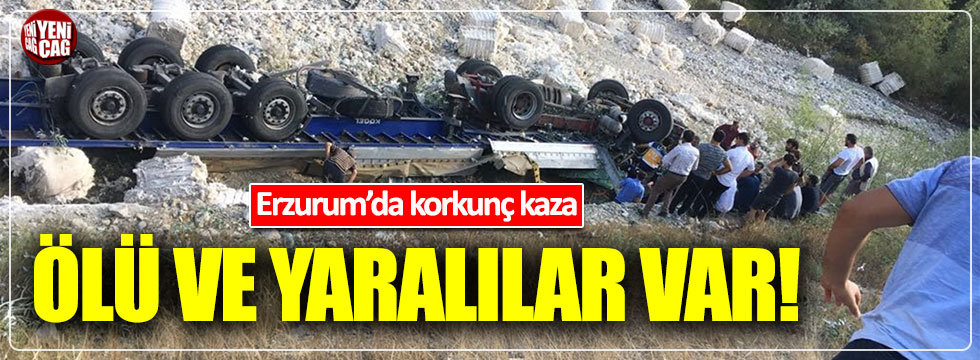 Erzurum'da facia gibi kaza: 3 ölü, 3 yaralı