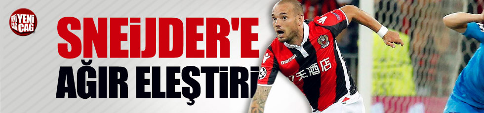 Franasa'da Sneijder'e sert eleştiri