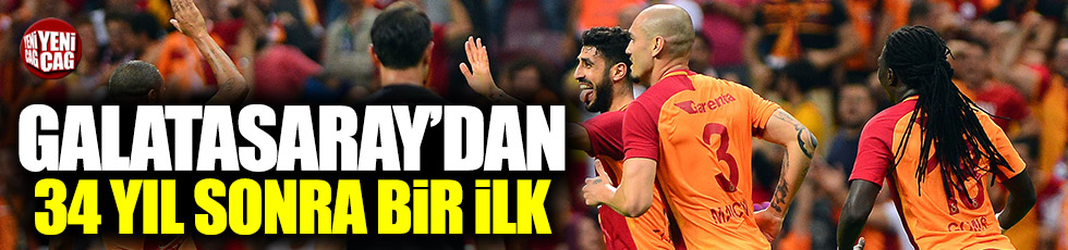 Galatasaray'dan 34 yıl sonra bir ilk