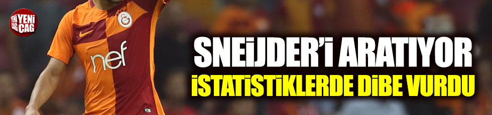 Sneijder'i aratıyor, istatistiklerde dibe vurdu