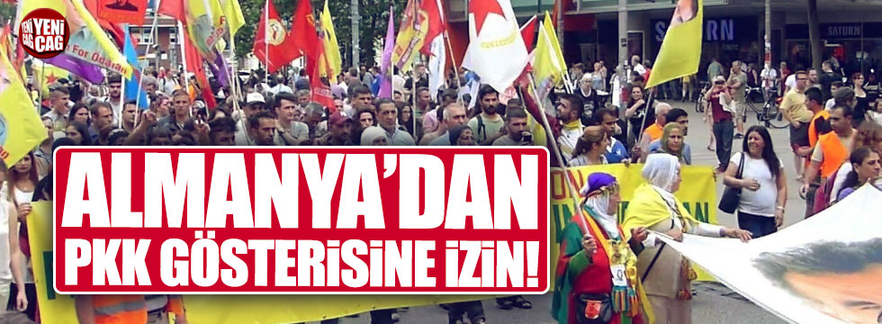 Almanya'dan PKK gösterisine izin