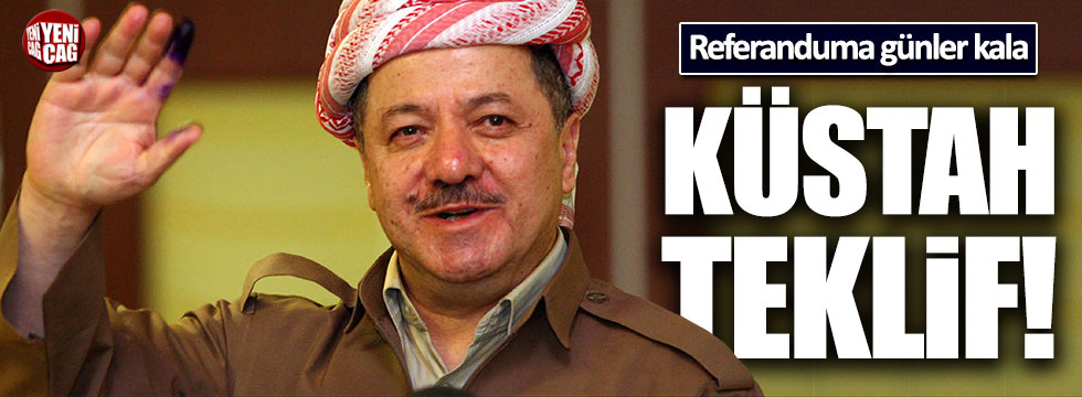 Referanduma günler kala Barzani'den küstah talep