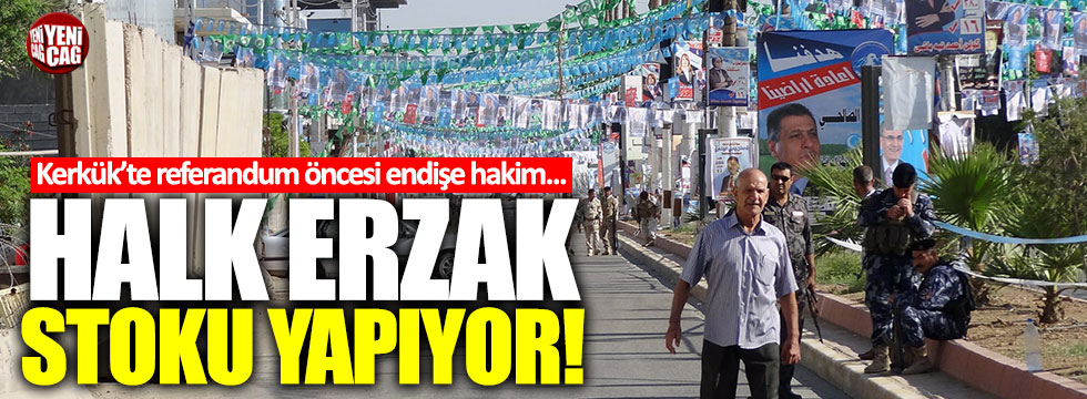 Türkmen kenti Kerkük’te referandum öncesi endişe hakim!