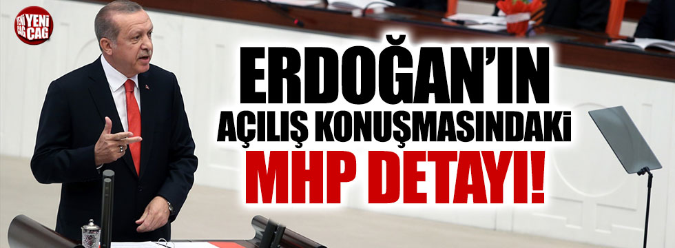 Erdoğan'ın konuşmasında dikkat çeken MHP detayı