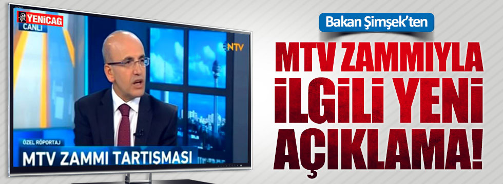 Bakan Şimşek'ten MTV zammıyla ilgili yeni açıklama