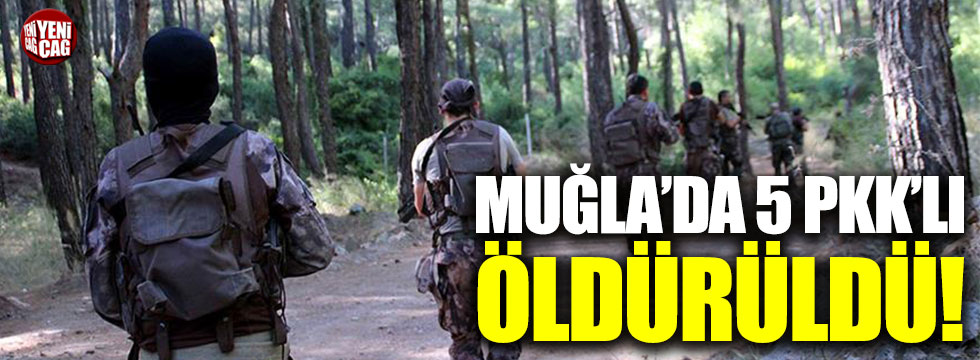 Muğla'da 5 PKK'lı öldürüldü