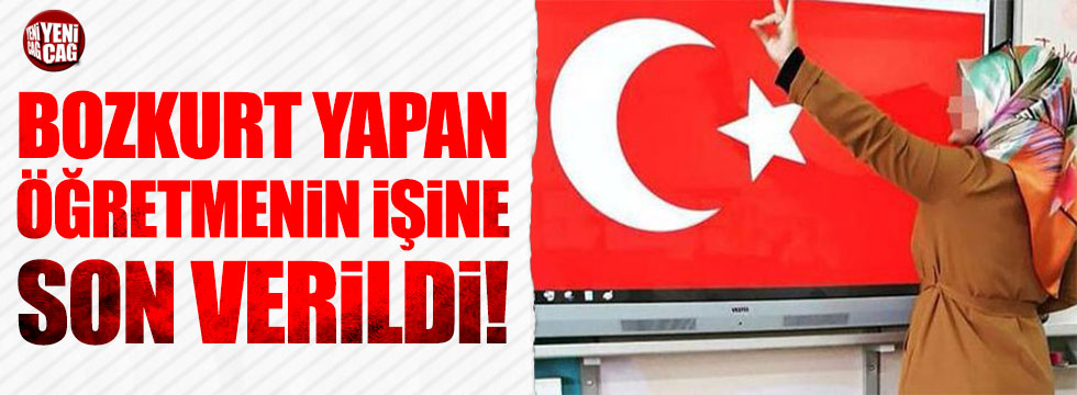 Diyarbakır'da bozkurt işareti yapan öğretmenin işine son verildi