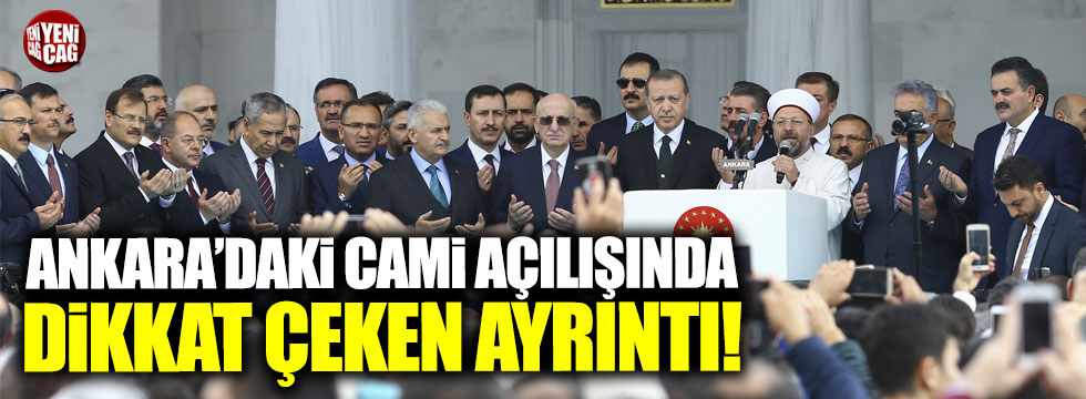 Erdoğan Ankara'da cami açtı: Gökçek gelmedi