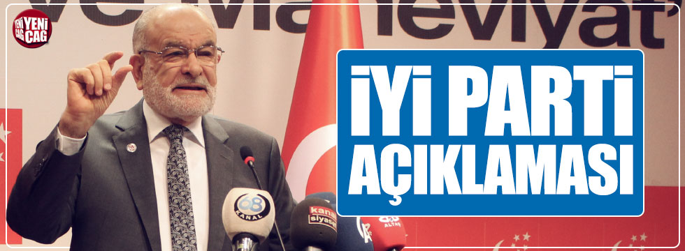 Karamollaoğlu'ndan İYİ Parti açıklaması