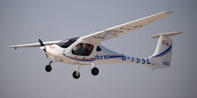 Çin’in elektrikli uçağı ilk uçuşunu yaptı