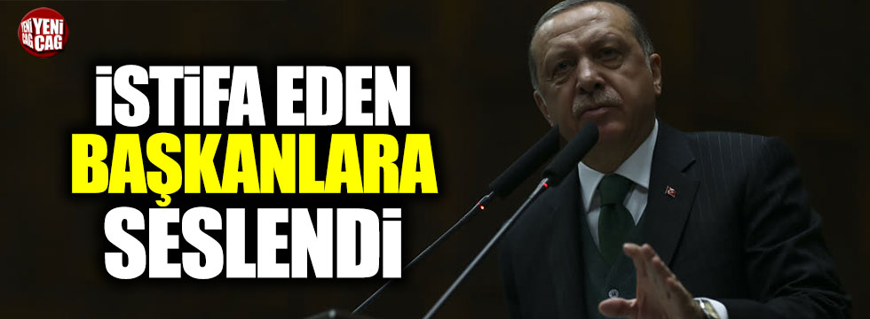 Erdoğan'dan istifalara ilişkin açıklama
