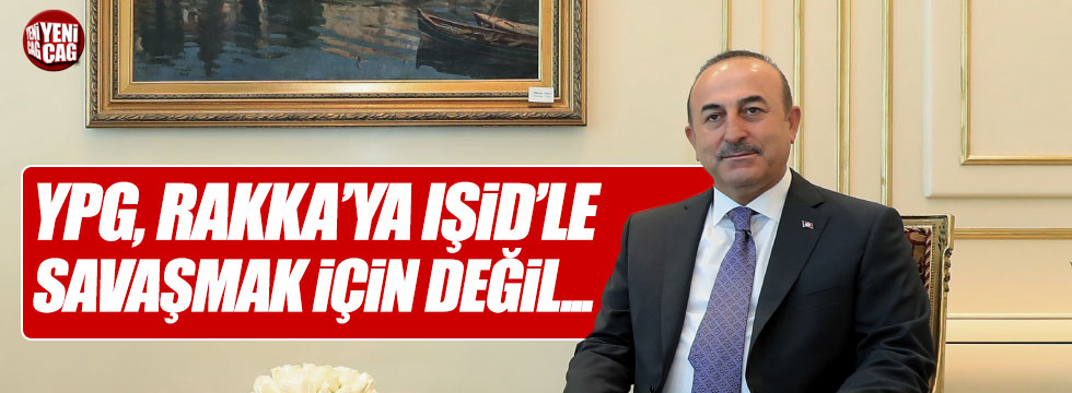 Dışişleri Başkanı Çavuşoğlu'ndan YPG açıklaması