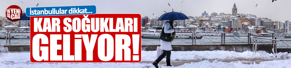 İstanbul'a kar soğukları geliyor