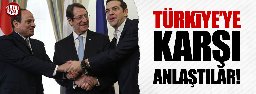 Yunanistan, Mısır ve Kıbrıs Rum Kesimi'nden Türkiye'ye karşı enerji zirvesi!