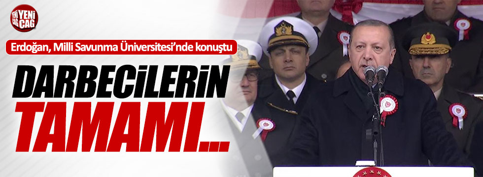 Erdoğan: "Darbecilerin tamamı tasfiye edildi"