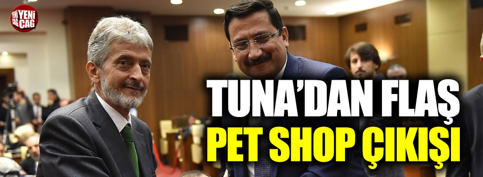 Mustafa Tuna'dan pet shop çıkışı
