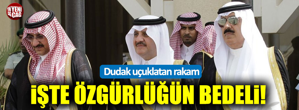 Prens Miteb bin Abdullah, serbest kalmak için 1 milyar dolar ödemiş