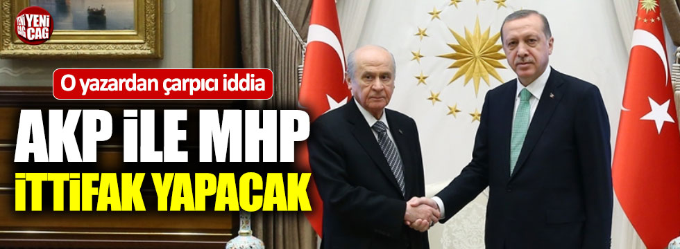 AKP-MHP aynı çatıda seçime girecek