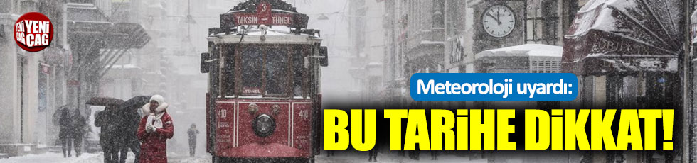 Meteoroloji uyardı: İstanbul'a kar geliyor!
